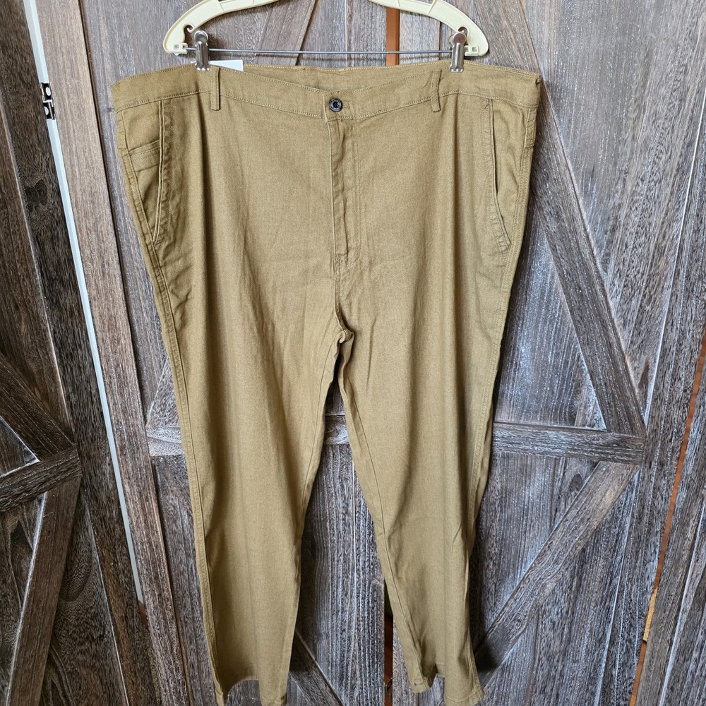 Jett Jeans Pants Men's Size 4XL 30.5 Inseam Brown Straight Leg Chinos Khakis